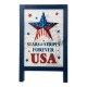 Glitzhome 24"H Patriotic Americana Wooden Easel Porch Decor