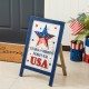 Glitzhome 24"H Patriotic Americana Wooden Easel Porch Decor