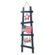 Glitzhome 36"H Patriotic Americana Ladder-shaped "USA" Porch Decor