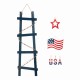 Glitzhome 36"H Patriotic Americana Ladder-shaped "USA" Porch Decor