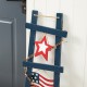 Glitzhome 36"H Patriotic Americana Ladder-shaped "USA" Porch Decor