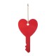 Glitzhome 14'"H  Valentine's Wooden Key-shaped Door Hanger