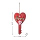 Glitzhome 14'"H  Valentine's Wooden Key-shaped Door Hanger