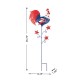 Glitzhome 35.75"H Patriotic Americana Metal Rooster Yard Stake (KD)