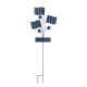 Glitzhome 42"H Patriotic Americana Metal Flags Yard Stake (KD)