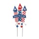 Glitzhome 30"H Patriotic Americana Firecracker Yard Stake or Wall Décor (KD, Two Function)