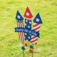 Glitzhome 30"H Patriotic Americana Firecracker Yard Stake or Wall Décor (KD, Two Function)