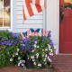 Glitzhome 24"H Set of 3 Patriotic Americana Metal Butterflies Yard Stake (KD)