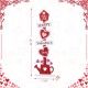 Glitzhome 35.75"H Valentine's Wooden Heart & Love House Porch Decor(KD)