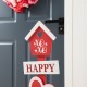 Glitzhome 35.75"H Valentine's Wooden Heart & Love House Porch Decor(KD)