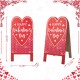 Glitzhome 24"H Valentine's Double Side Wooden Easel Porch Decor(KD)