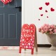 Glitzhome 24"H Valentine's Double Side Wooden Easel Porch Decor(KD)