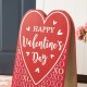 Glitzhome 24"H Valentine's Double Side Wooden Easel Porch Decor(KD)