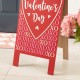 Glitzhome 24"H Valentine's Double Side Wooden Easel Porch Decor(KD)