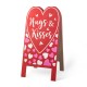 Glitzhome 24"H Valentine's Double Side Wooden Easel Porch Decor(KD)