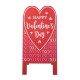 Glitzhome 24"H Valentine's Double Side Wooden Easel Porch Decor(KD)