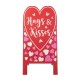 Glitzhome 24"H Valentine's Double Side Wooden Easel Porch Decor(KD)