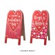 Glitzhome 24"H Valentine's Double Side Wooden Easel Porch Decor(KD)