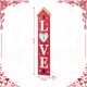 Glitzhome 42"H Valentine's Wooden "LOVE" House-shaped Porch Decor