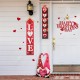 Glitzhome 42"H Valentine's Wooden "LOVE" House-shaped Porch Decor