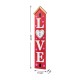 Glitzhome 42"H Valentine's Wooden "LOVE" House-shaped Porch Decor