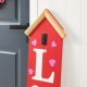 Glitzhome 42"H Valentine's Wooden "LOVE" House-shaped Porch Decor