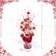 Glitzhome 21"H Lighted Valentine's Heart Table Tree