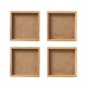 Glitzhome 4"H Set of 4 Valentine's Wooden Block Table Decor