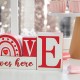 Glitzhome 11.75"H Valentine's Wooden LOVE Table Decor