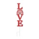 Glitzhome 36''H Valentine's Metal Rainbow "LOVE" Yard Stake（KD)