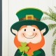 Glitzhome 23.5"H St.Patrick's Wooden Leprechaun Pot of Gold Porch decor