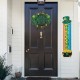 Glitzhome 42"H St.Patrick's Wooden Rainbow &Pot of Gold Porch decor