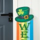 Glitzhome 42"H St.Patrick's Wooden Rainbow &Pot of Gold Porch decor