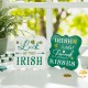 Glitzhome Set of 2 St.Patrick's Wooden Table Decor