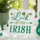 Glitzhome Set of 2 St.Patrick's Wooden Table Decor