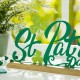 Glitzhome 16"L St.Patrick's Metal Table decor