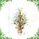 Glitzhome 21"H Lighted St.Patrick's Gold Coin Table Tree