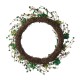 Glitzhome 20"D St.Patrick's Shamrock Berry Wreath