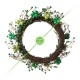 Glitzhome 20"D St.Patrick's Shamrock Berry Wreath