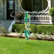 Glitzhome 42"H St. Patrick's Metal LUCKY Yard stake(KD, Two Function)
