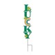 Glitzhome 42"H St. Patrick's Metal LUCKY Yard stake(KD, Two Function)