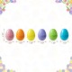 Glitzhome 90PK 2.25"H Easter Plastic Fillable Eggs in 6 Colors, 15 of Each
