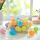 Glitzhome 90PK 2.25"H Easter Plastic Fillable Eggs in 6 Colors, 15 of Each