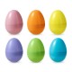 Glitzhome 90PK 2.25"H Easter Plastic Fillable Eggs in 6 Colors, 15 of Each
