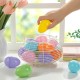 Glitzhome 60PK 3"H Easter Plastic Fillable Eggs in 6 Assorted Colors, 10 of Each