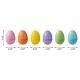 Glitzhome 60PK 3"H Easter Plastic Fillable Eggs in 6 Assorted Colors, 10 of Each