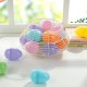 Glitzhome 60PK 3"H Easter Plastic Fillable Eggs in 6 Assorted Colors, 10 of Each