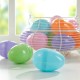 Glitzhome 60PK 3"H Easter Plastic Fillable Eggs in 6 Assorted Colors, 10 of Each