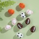 Glitzhome 48PK 2.25"H Easter Plastic Fillable Sports Eggs, 12 of Each (Basketball, Football, Baseball, Soccer)