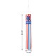Glitzhome 60.25"H Patriotic Americana Star Windsocks